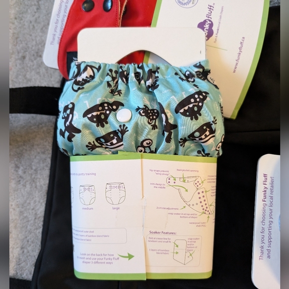 Funky fluff bamboo cloth diapers - Picture 4 of 4